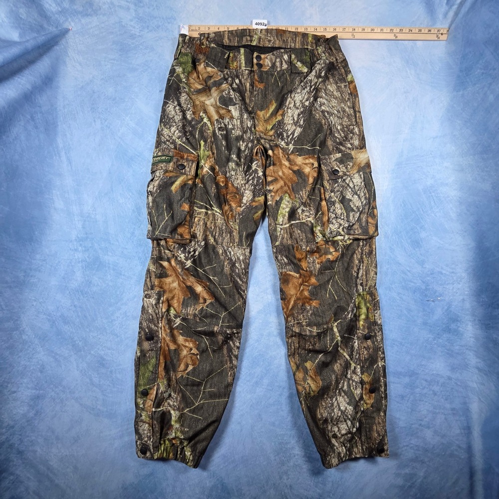 Medalist Huntgear Womens Camo Cargo Pants Large 30-32 Woodland Hunting Outdoor
